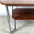Wood Vintage Modern Coffee Table With Bookmatched Veneer Top and Chrome Base For Sale - Image 7 of 12