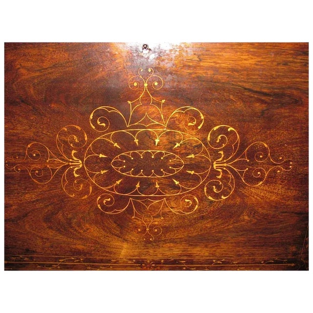 Antique Rosewood Secretaire Abattant Circa 1825 For Sale - Image 9 of 9