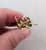 Vintage 1964 Napier Book Piece Goldtone Faux-Jade Clip Earrings- 2 Pieces For Sale - Image 11 of 11