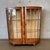 Early 20th Century Art Deco Tiger Oak Curio Cabinet W/ Light For Sale - Image 4 of 14