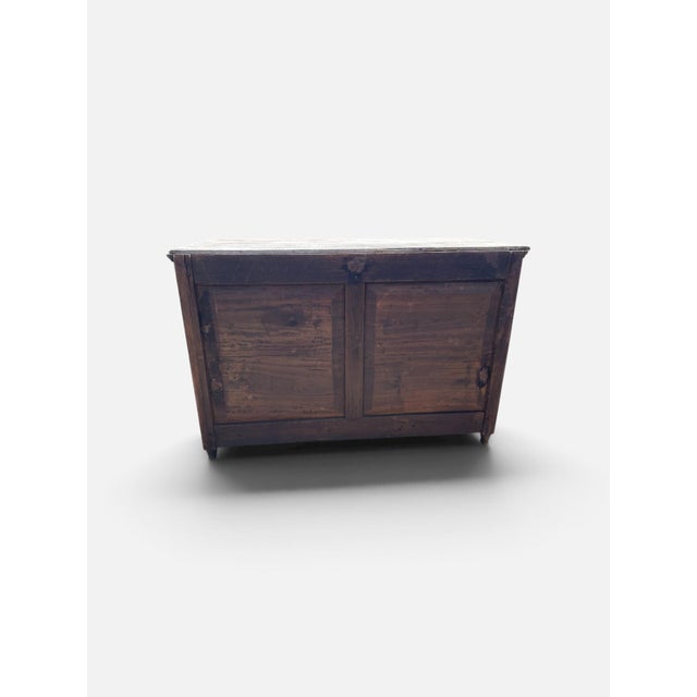 Tan Elm Chest of Drawers with Schwarzwald Style Carving, 1850 For Sale - Image 8 of 8