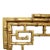 Italian Italian Aesthetic 47" Faux Bamboo Gilt Wood Mirror With Greek Key Elements C1930 For Sale - Image 3 of 8