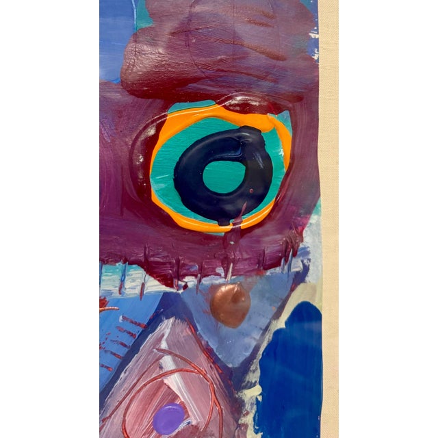 Lynne Golob Gelfman, Abstract Expressionist 1980s Painting Miami Woman Modernist Lynne Golob Gelfman, c.1983 For Sale In Miami - Image 6 of 9