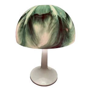 1960s Marbled Mushroom Lamp