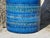 Cylindrical Ceramic Rimini Blue Vase from Bitossi, Italy 1960s For Sale - Image 12 of 18