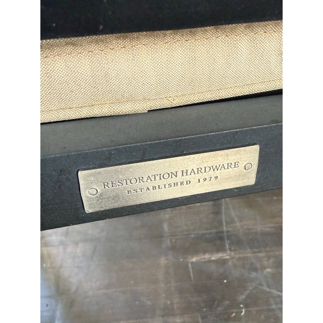 Restoration Hardware Outdoor Klismos Pedestal Table + Klismos Chairs Patio, Set of Seven For Sale - Image 9 of 12