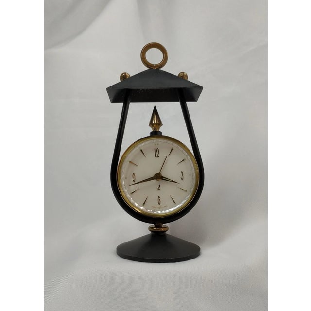 French Alarm Desk Clock Called Ternic by Jaz, 1967 For Sale - Image 4 of 5