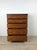 Mid Century Colonial Revival Highboy Dresser With Stow Away Writing Desk For Sale - Image 11 of 12
