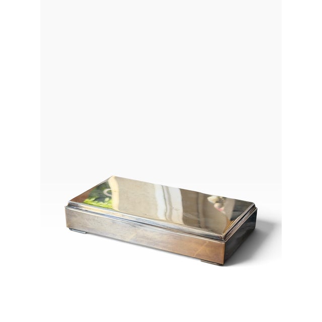 Art Deco Art Deco Dragsted Danish 925 Sterling Silver Box For Sale - Image 3 of 12