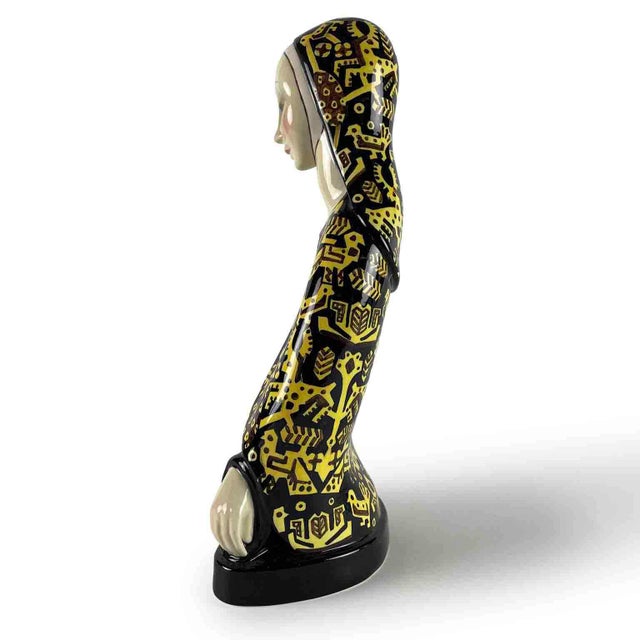 Art Deco Female Bust by Elena Scavini for Lenci, 1933 For Sale - Image 4 of 8