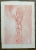 Female nude etching and aquatint in pink. Pencil signed and date 1976, notes as trial proof.