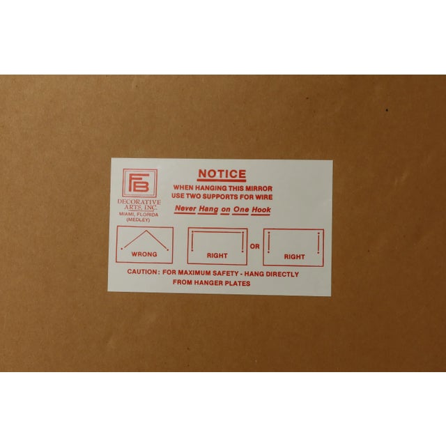 Friedman Brothers Gold Framed Ornate Mirror For Sale - Image 9 of 9