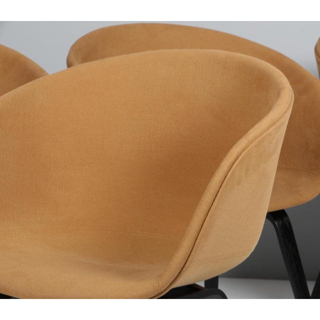 Early 21st Century Model AAC22 Dining Chairs in Fabric and Black Stained Oak, 2010s, Set of 4 For Sale - Image 5 of 8