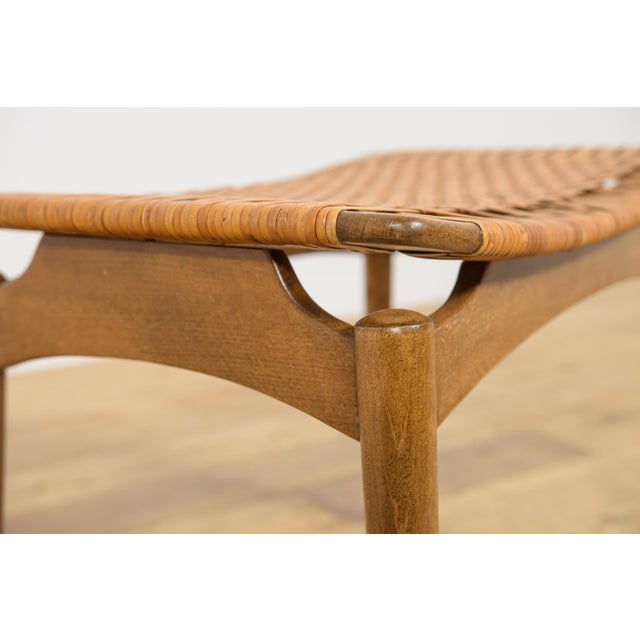 Brown Mid-Century Stool by Sigfrid Omann for Ølholm Møbelfabrik, Denmark, 1960s For Sale - Image 8 of 12