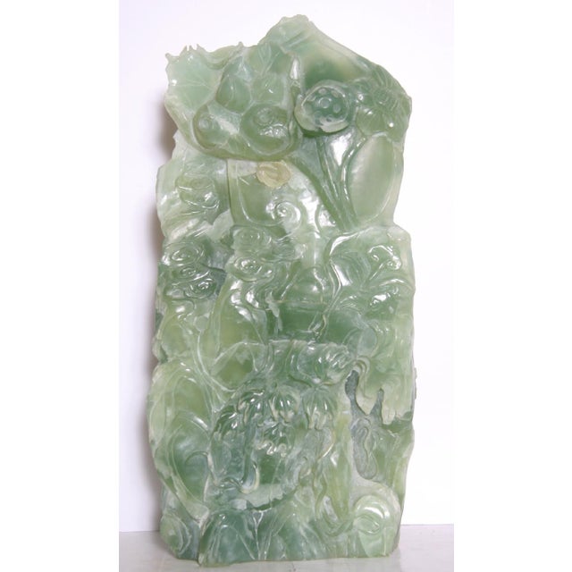 Woman and Two Children Jade Sculpture, Unknown For Sale - Image 4 of 7
