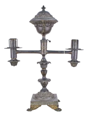 Lamp with Lion Paw, 1800s