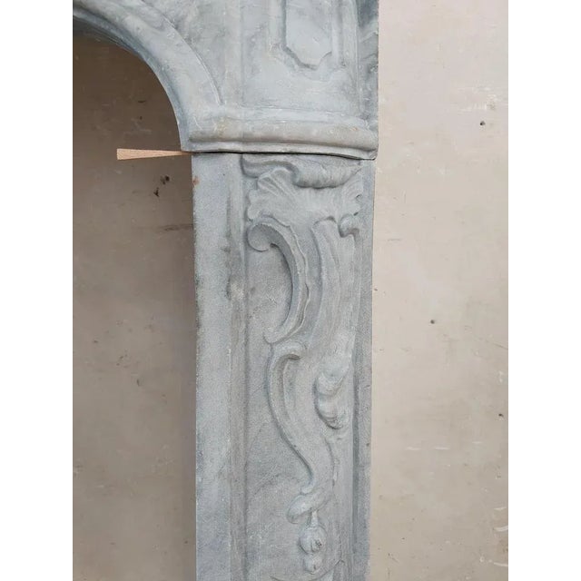 Blue 18th Century Dutch Blue Turquin Marble Mantelpiece in the style of Regency For Sale - Image 8 of 10