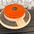 Mid-Century Modern Space Age Orange Flying Saucer Mechanical Kitchen Scale with Calorie Counter from Vipo, 1970s For Sale - Image 3 of 10