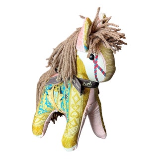 Hermes Poste Et Cavalerie Vintage Silk Scarf Noble Pony For Sale