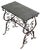 Gothic Revival Spanish Style Marble Top Wrought Iron Base Table Circa 1900-1930 For Sale - Image 13 of 13