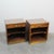 Brown Vintage Italian Bedside Tables, 1960s, Set of 2 For Sale - Image 8 of 8