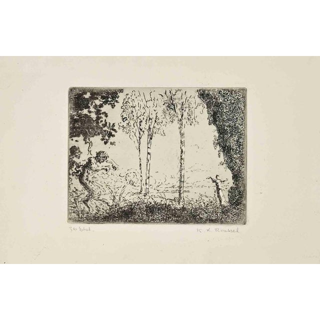Ker Xavier Rousssel, Nymph and Faun, Print, 1916 For Sale - Image 4 of 4