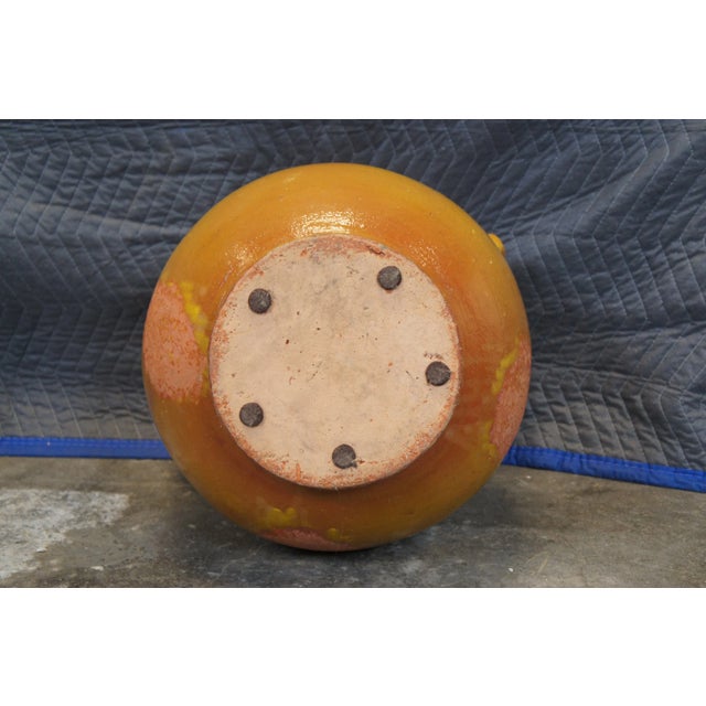 Antique French Ochre Terracotta Olive Oil Jar Jug Amphora Vase Vessel For Sale - Image 12 of 12