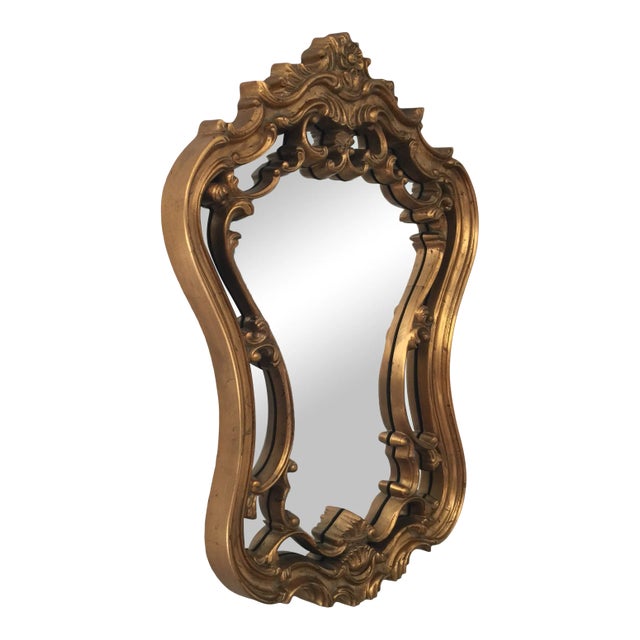 Vintage Gilt-Wood Florentine Wall Mirror For Sale