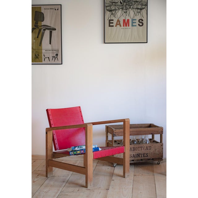Vintage Safari Lounge Chairs, 1950, Set of 2, in Very Good conditions. Designed 1950 to 1959