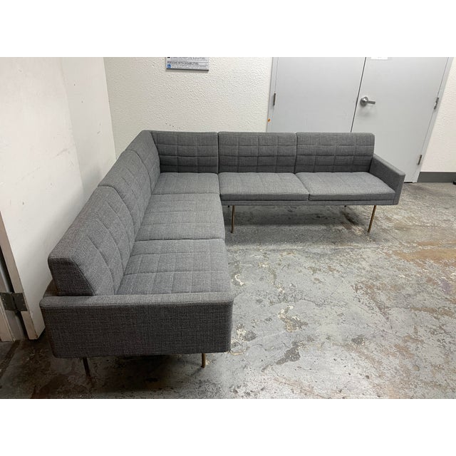 Geiger Furniture BassamFellows Tuxedo Quilted Two Piece Sectional