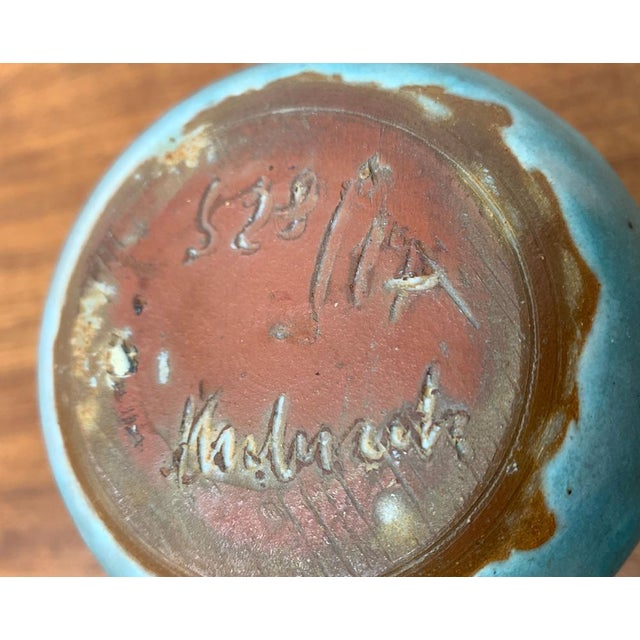 Mid-Century Minimalist German Studio Pottery Vase by Elke & Elmar Kubicek, 1960s For Sale - Image 13 of 16