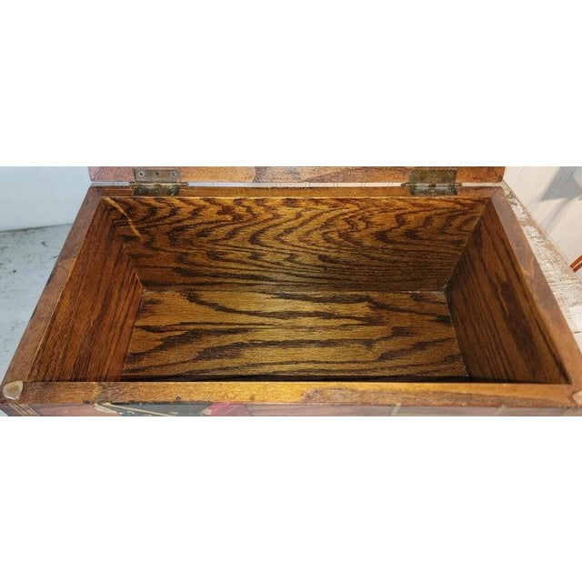 Wood 20Thc Original Painted Beavers Hand Made Box For Sale - Image 7 of 9