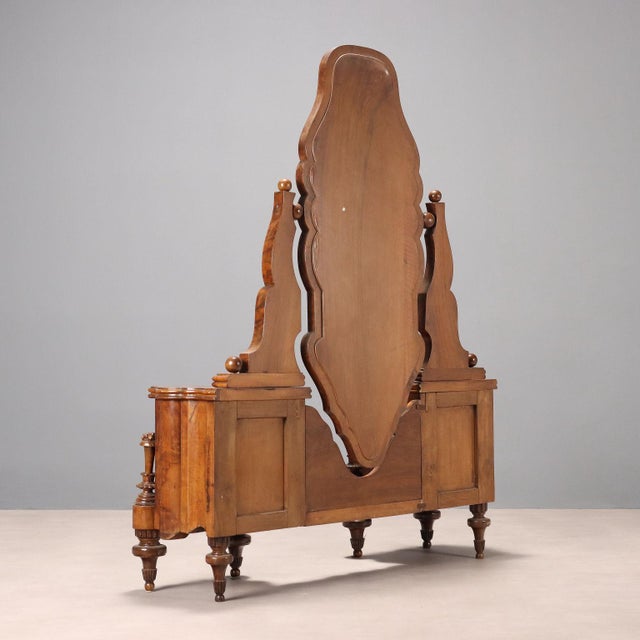 Art Deco Dressing Table in Walnut For Sale - Image 9 of 10
