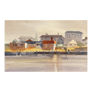 Coastal Watercolor Painting by Lafferty
