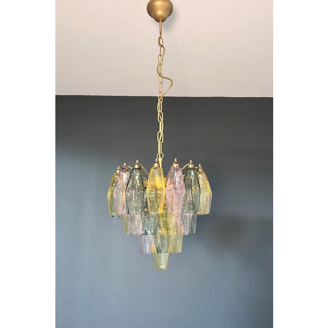 Poliedri Murano Glass Chandelier by Carlo Scarpa, 1990s For Sale - Image 6 of 18
