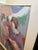 Vintage Framed Isaac Maimon Corner Cafe Figurative Lithograph Art For Sale - Image 9 of 16