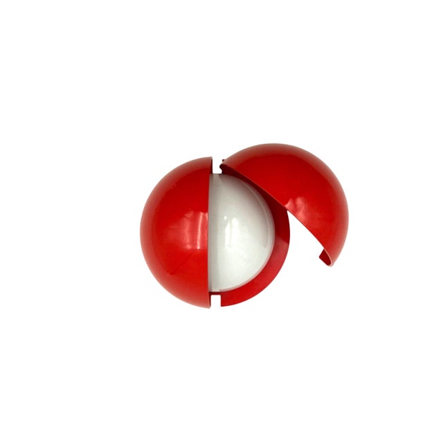 Mod. Lampira Red Sconce by Gianemilio Piero and Anna Monti for Fontana Arte, Italy, 1970 For Sale - Image 11 of 11