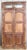 Transom Door Scalloped Cut Outs Mirrored For Sale - Image 10 of 12