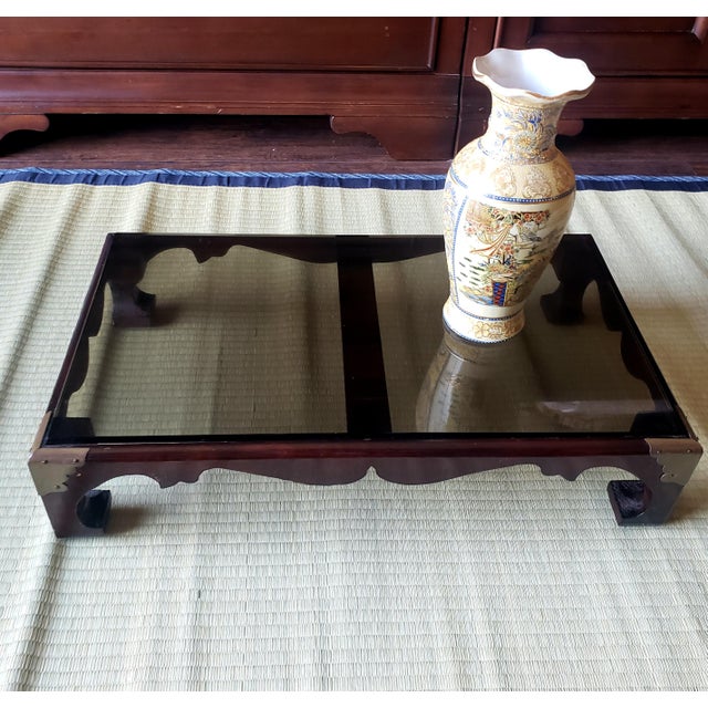 Mid-Century Chinese Rosewood 5" H Tabletop Riser / Kang Table For Sale In Los Angeles - Image 6 of 9
