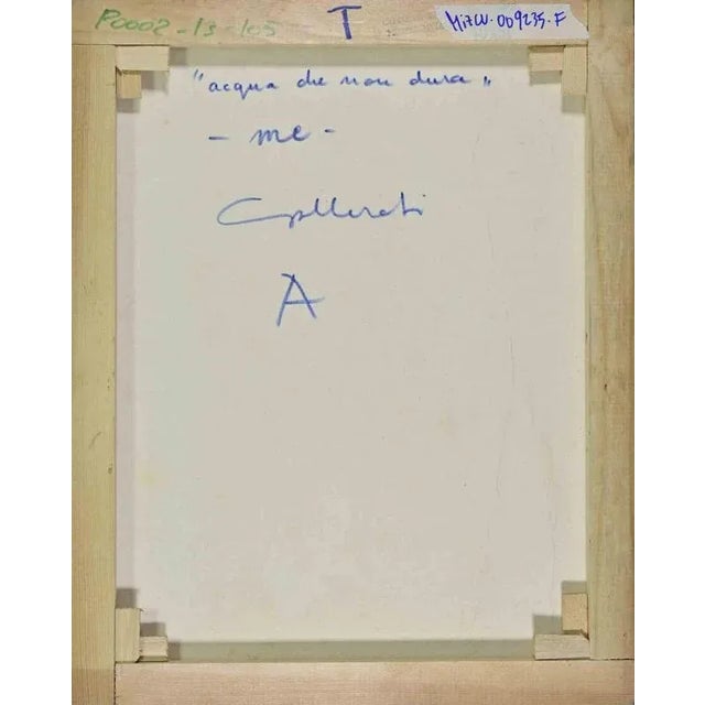 Alberto Gallerati, Water that Doesn't Last, Oil on Canvas, 1970s For Sale - Image 4 of 5