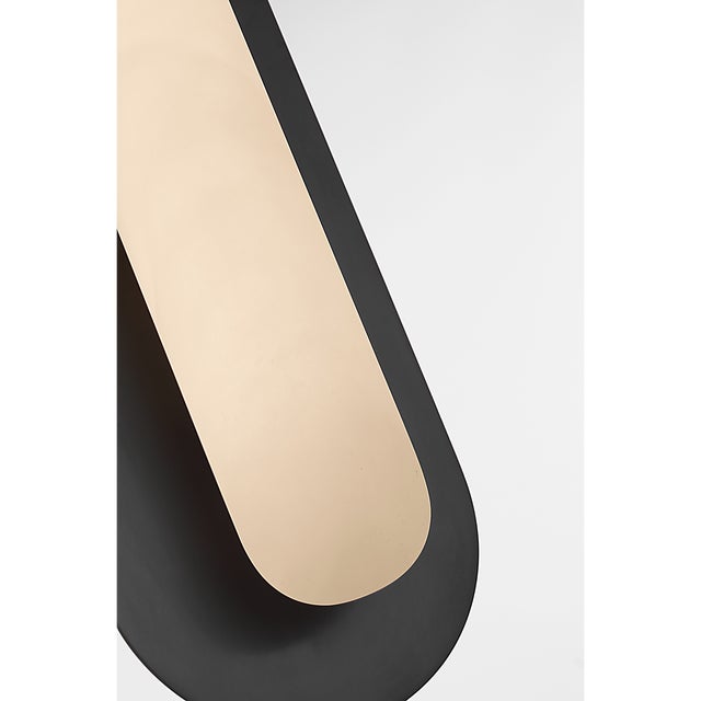 Metal Kelly Wearstler for Visual Comfort Signature Fosse 28" Linear Tube Sconce in Bronze with Alabaster For Sale - Image 7 of 11