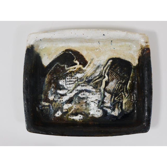 Large Abstract Stoneware Bowls or Plates by Jeppe Hagedorn-Olsen, Denmark, 1970s, Set of 2 For Sale - Image 10 of 18