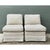 This pair of vintage slipper chairs combines a classic armless silhouette with a beautifully tactile woven fabric. The...