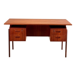 Vintage Danish Teak Desk For Sale