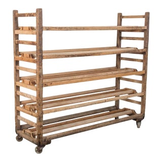 Vintage Wooden Trolley For Sale