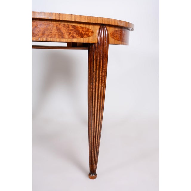 Wood Art Deco Dining Set in Walnut and Mahogany by Paul Follot, France, 1920s, Set of 7 For Sale - Image 7 of 18