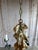 Wood Italian Rococo Painted Wood & Iron 6-Light Chandelier With Fruit Garland For Sale - Image 7 of 10