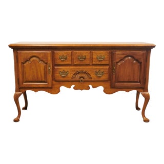 Thomasville Furniture Fisher Park Collection Solid Oak 59" Sideboard Buffet For Sale