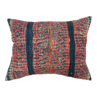 Vintage Hmong Batik Pillow For Sale