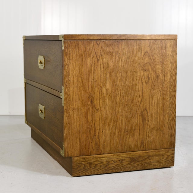 1970s Campaign Nightstand - Single Unit For Sale - Image 4 of 10